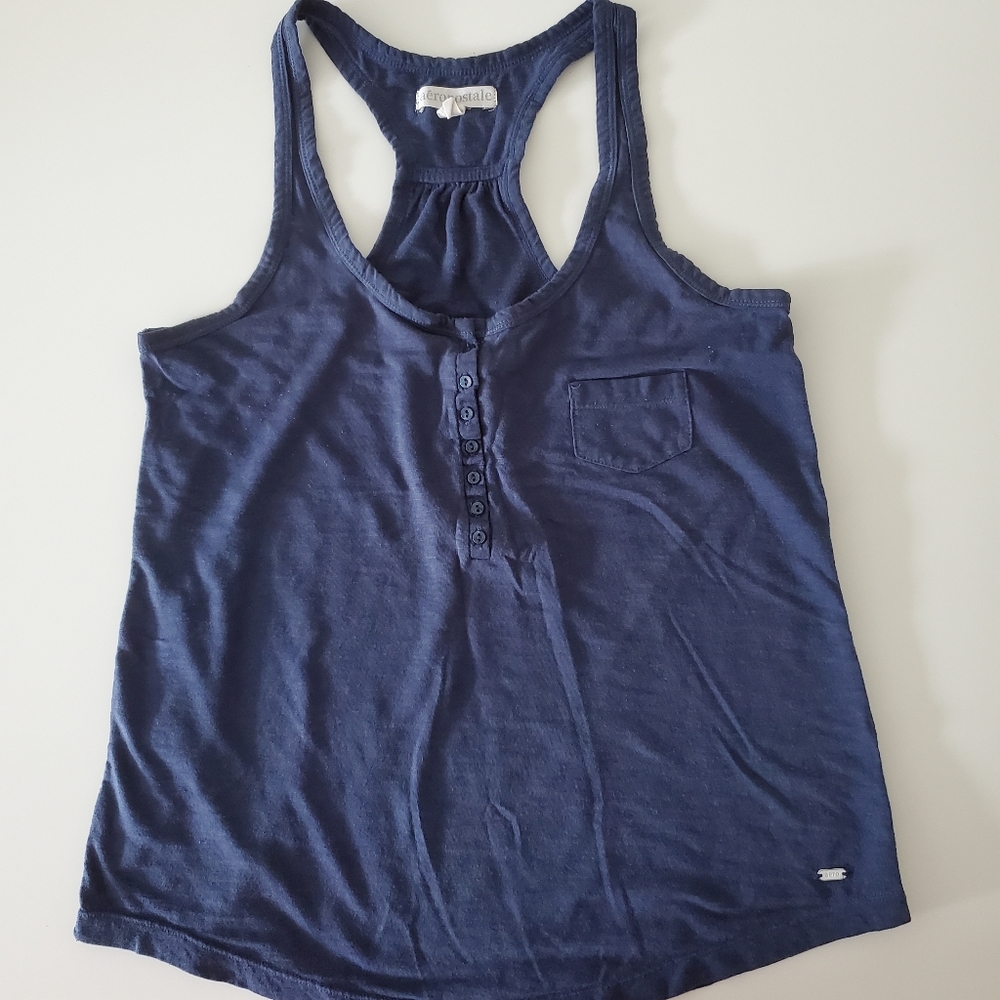 Blue Racerback Tank top